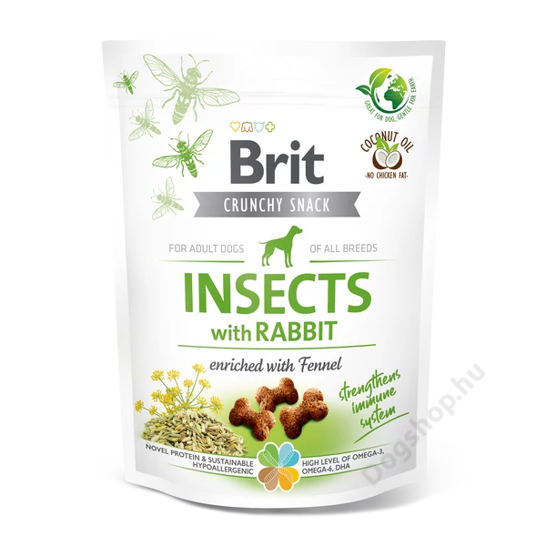 Brit Care Dog Crunchy Cracker Insects with Rabbit and Fennel 200g