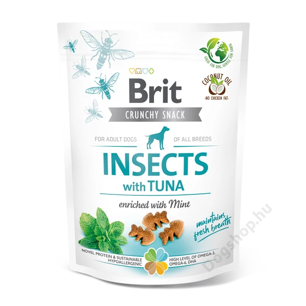 Brit Care Dog Crunchy Cracker Insects with Tuna and Mint 200g