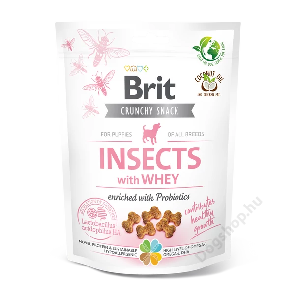 Brit Care Dog Crunchy Cracker Puppy Insects with Whey and Probiotics 200g