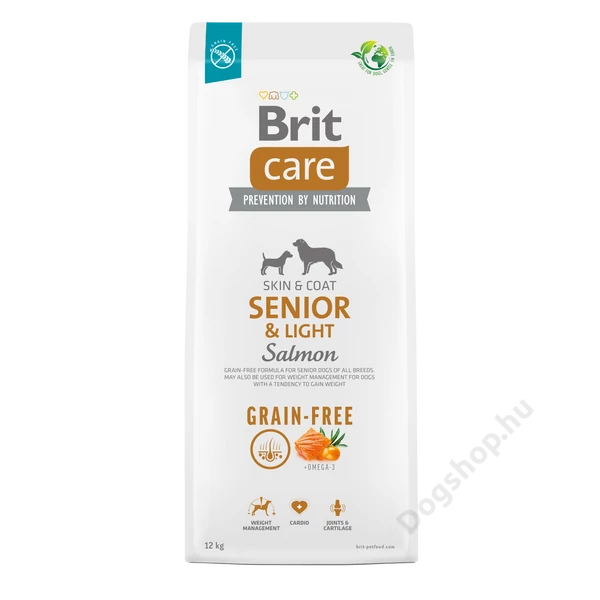 Brit Care Dog Grain-free Salmon Senior & Light 12 kg