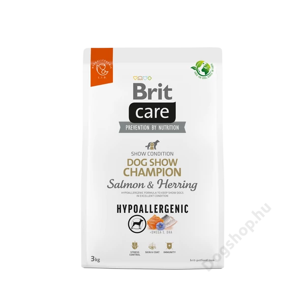 Brit Care Dog Hypoallergenic Salmon&Hering Dog Show Champion 3 kg