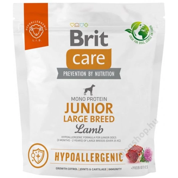 Brit Care Dog Hypoallergenic Lamb Junior Large Breed 1 kg