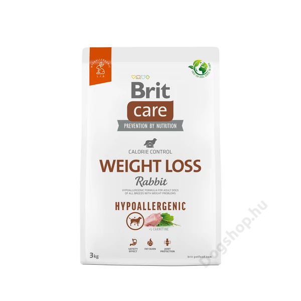 Brit Care Dog Hypoallergenic Rabbit Weight Loss 3 kg Brit Care Dog Hypoallergenic Rabbit Weight Loss 3 kg