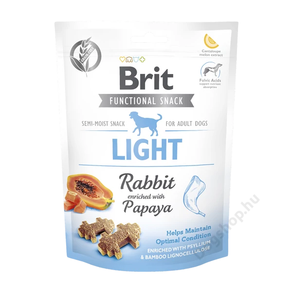 Brit Care Functional Snack Light Rabbit (nyúl papaja) 150g