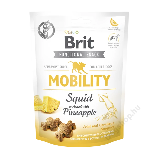 Brit Care Functional Snack Mobility Squid (tintahal, ananász) 150g Brit Care Functional Snack Mobility Squid (tintahal, ananász) 150g