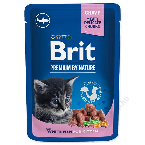 Brit premium Cat Pouches White Fish for Kitten 100 g
