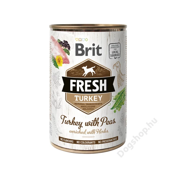 Brit Fresh Turkey with Peas 400 g Brit Fresh Turkey with Peas 400 g