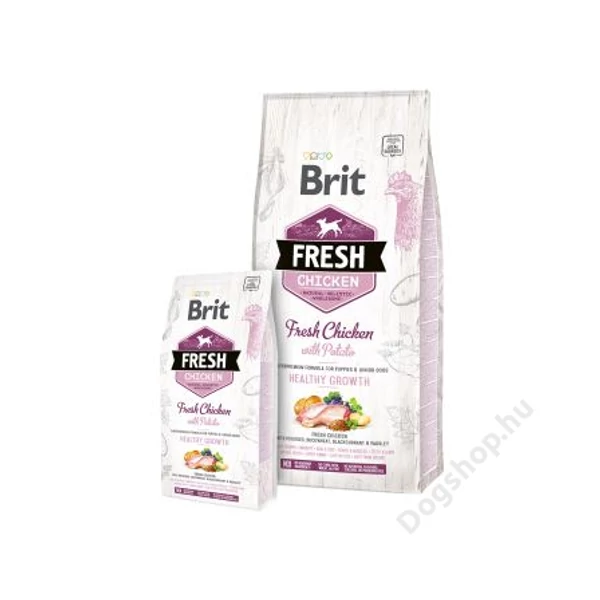 Brit Fresh Chicken with Potato Puppy Healthy Growth 12 kg