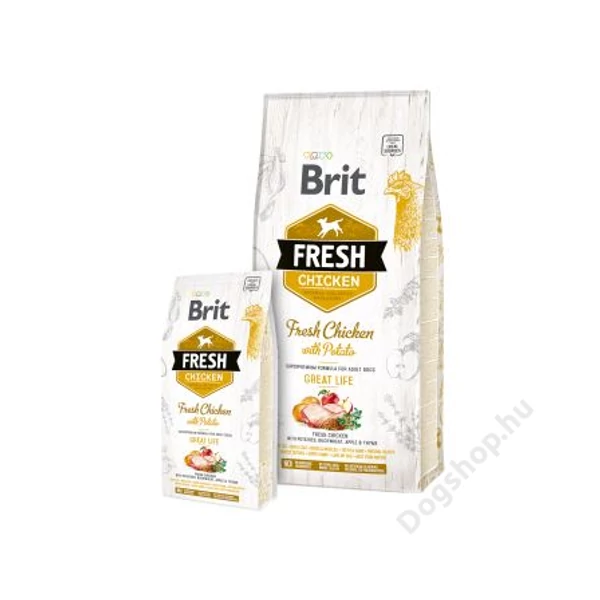 Brit Fresh Chicken with Potato Adult Great Life 12 kg
