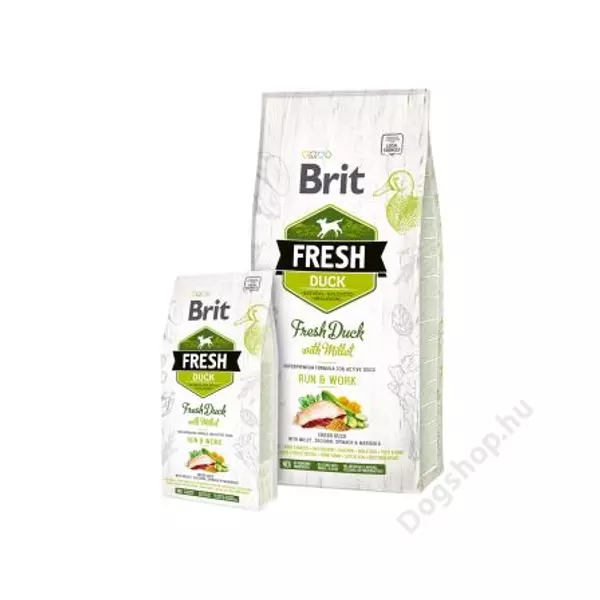 Brit Fresh Duck with Millet Active Run &amp; Work 2,5 kg