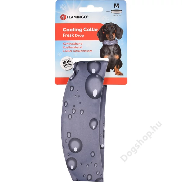 FLAMINGO HŰSÍTŐ NYAKÖRV GREY M 28-36CM
