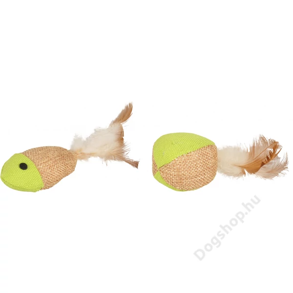 FLAMINGO MACSKA JÁTÉK NATUR+TOLL 10CM