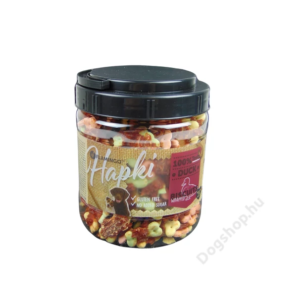 FLAMINGO SNACK HAPKI KEKSZ+DUCK 550G FLAMINGO SNACK HAPKI KEKSZ+DUCK 550G