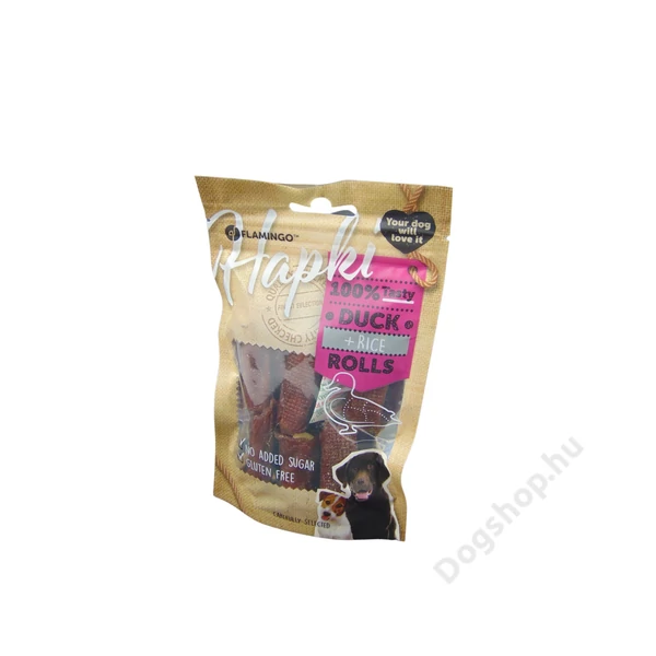 FLAMINGO SNACK HAPKI ROLLS DUCK 85G