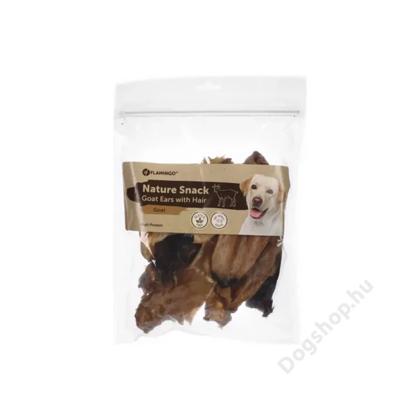 FLAMINGO SNACK NATUR KECSKEFÜL-SZŐR 200G