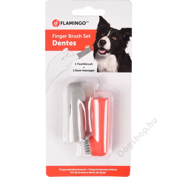 Flamingo fogkefe ujjra húzható 2db