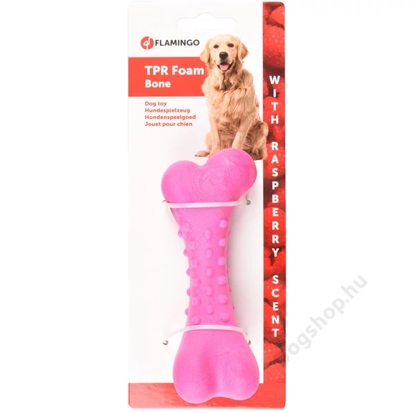 Flamingo játék habszi csont pink 13 cm