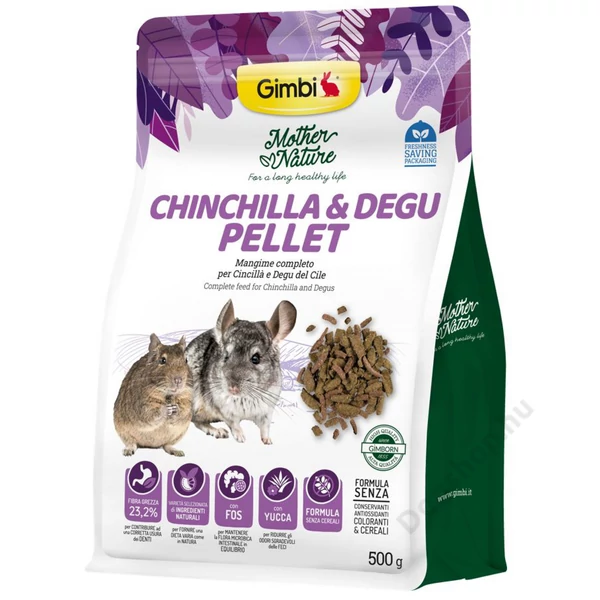 Gimborn Gimbi MOTHER NATURE PELLET CSINCSILLA&DEGU 500G