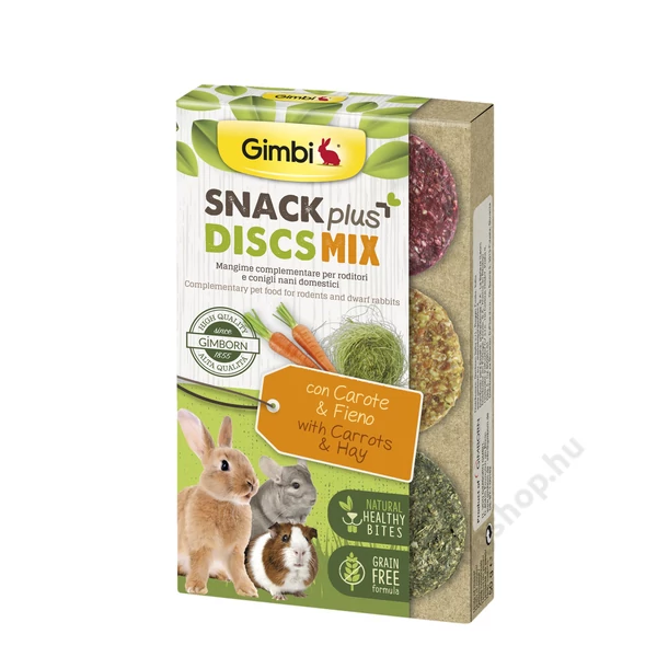 Gimborn Gimbi SNACK PLUS DISCS MIX RÉPA&SZÉNA 50G