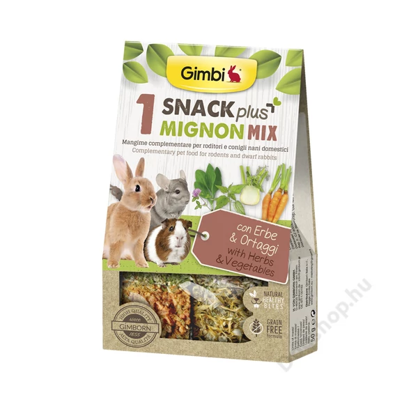 Gimborn Gimbi SNACK PLUS MIGNON MIX 1 ZÖLDSÉG 50G