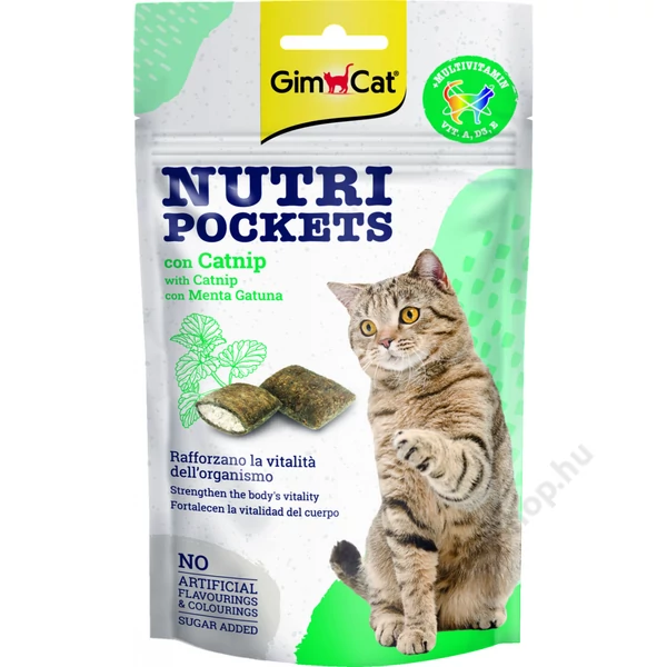 Gimborn Gimcat SNACK NUTRIPOCKETS CATNIP&MULTI-V 60G