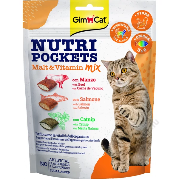 Gimborn Gimcat SNACK NUTRIPOCKETS MALT&VITAMIN MIX 150G
