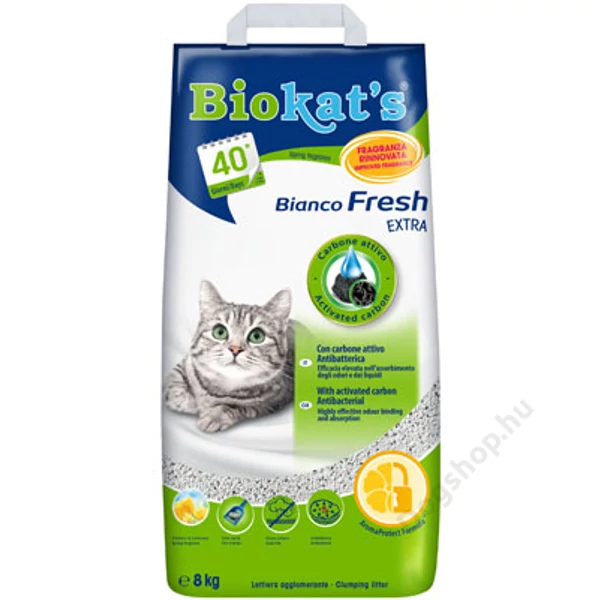 Gimborn Gimcat BIOKAT S BIANCO FRESH EXTRA ALOM 8KG Gimborn Gimcat BIOKAT S BIANCO FRESH EXTRA ALOM 8KG