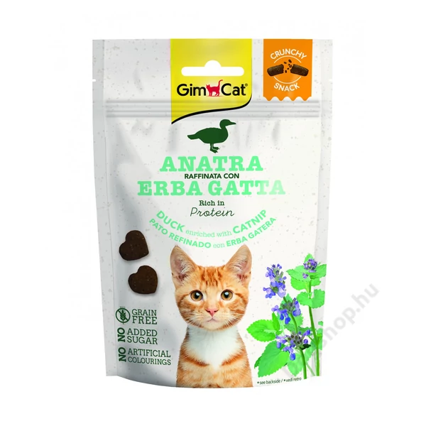 Gimborn Gimcat SNACK ROPOGÓS KACSA MACSKAMENTÁVAL 50 G