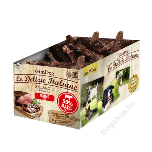 Gimborn Gimdog SNACK LE DELIZIE KOLBÁSZ MARHA 200DB