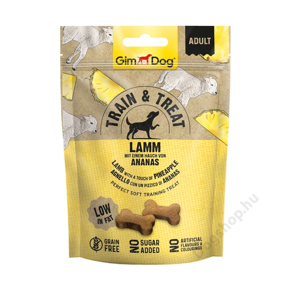 Gimborn Gimdog SNACK TRAIN&amp;TREAT BÁRÁNY&amp;ANANÁSZ 125 G