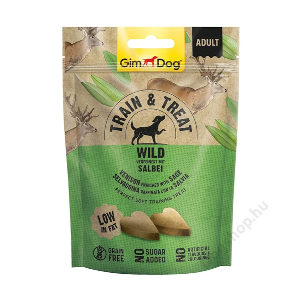 Gimborn Gimdog SNACK TRAIN&amp;TREAT SZARVAS&amp;ZSÁLYA 125 G