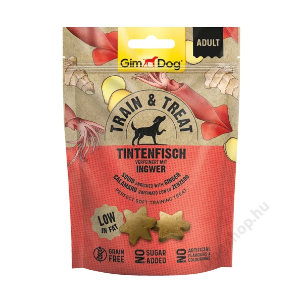 Gimborn Gimdog SNACK TRAIN&amp;TREAT TINTAHAL&amp;GYÖMBÉR 125 G