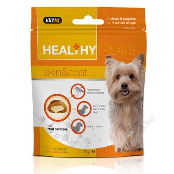 M&amp;C VETIQ SKIN &amp; COAT DOG TREATS 70 G