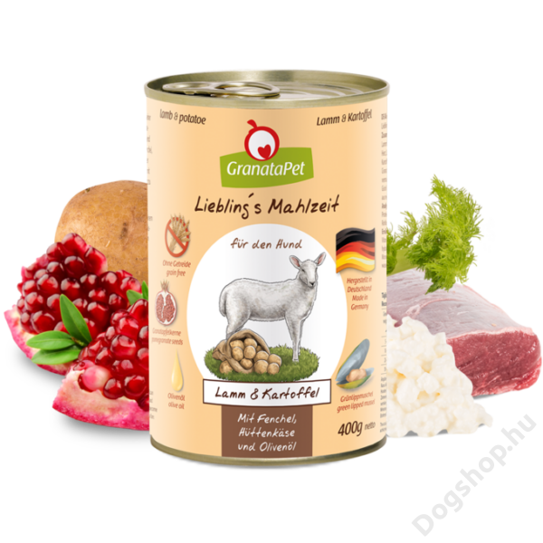 GranataPet Liebling´s Mahlzeit bárány és burgonya konzerv 400 g