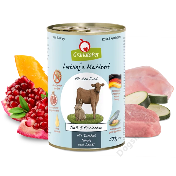 GranataPet Liebling´s Mahlzeit borjú és nyúl konzerv 400 g