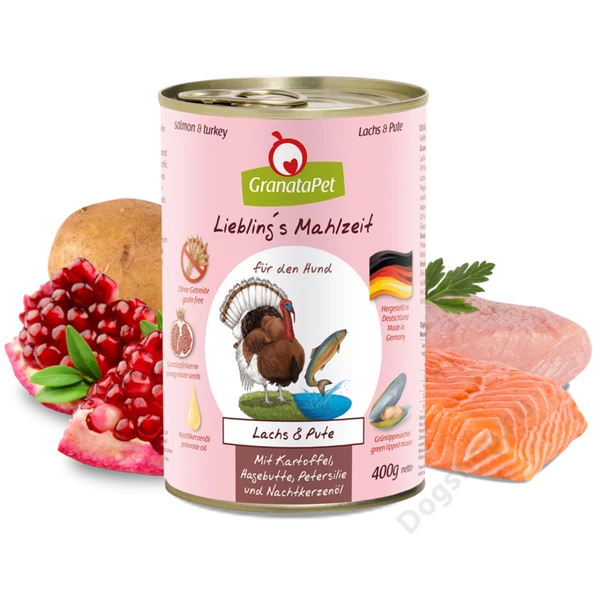 GranataPet Liebling´s Mahlzeit lazac és pulyka konzerv 400 g 6db