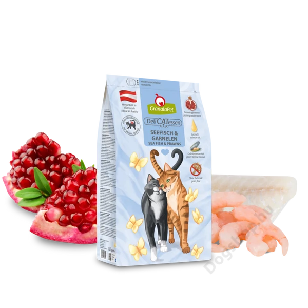 GranataPet DeliCatessen száraztáp tengeri hal és garnélarák Adult 1,8 kg