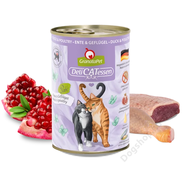 GranataPet DeliCatessen konzerv kacsa és szárnyas 400g 6db GranataPet DeliCatessen konzerv kacsa és szárnyas 400g 6db