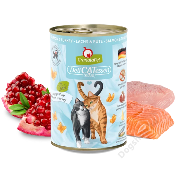 GranataPet Delicatessen konzerv lazac és pulyka konzerv 400g 6db