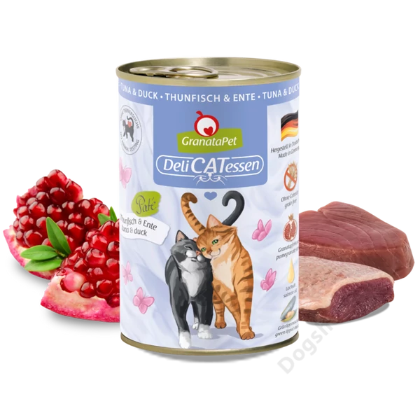 GranataPet Delicatessen konzerv tonhal és kacsa 400g