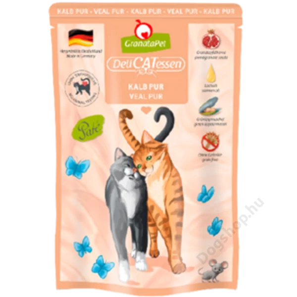 GranataPet Delicatessen Pouch Kalb PUR 85g 6db