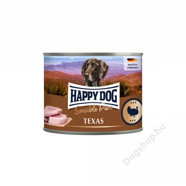 Happy Dog Supreme Sensible PUR KONZERV TEXAS (pulyka) 6X200 G Happy Dog Supreme Sensible PUR KONZERV TEXAS (pulyka) 6X200 G