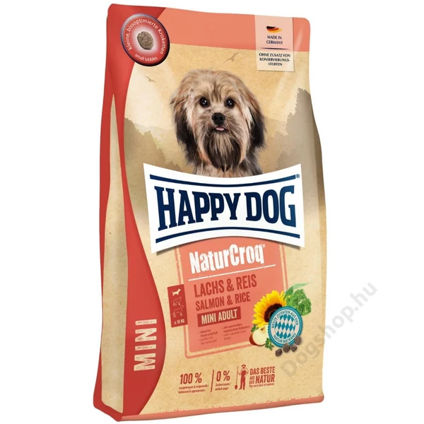 Happy Dog NATUR-CROQ MINI LAZAC/RIZS 4 KG