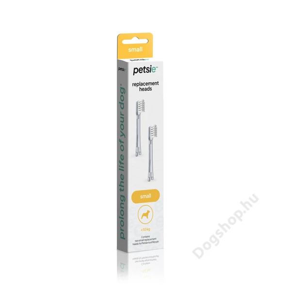 2db pótfej Petsie kutyafogkeféhez (S méret - 0-10kg-ig) 2db pótfej Petsie kutyafogkeféhez (S méret - 0-10kg-ig)