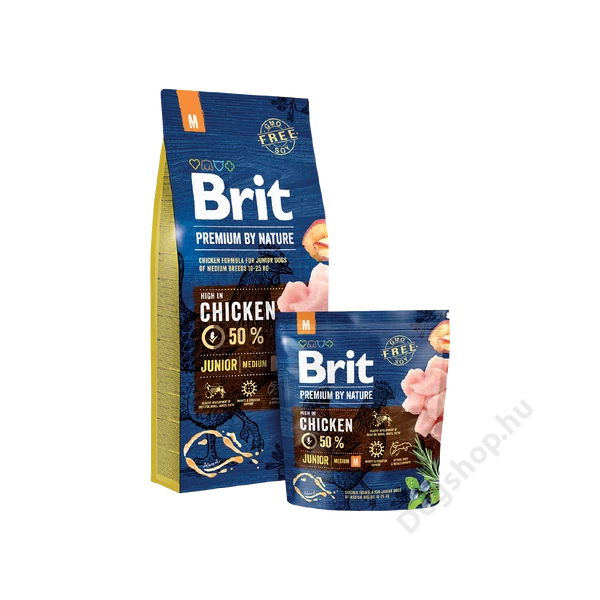 Brit Premium by Nature Medium Junior 2db 15kg