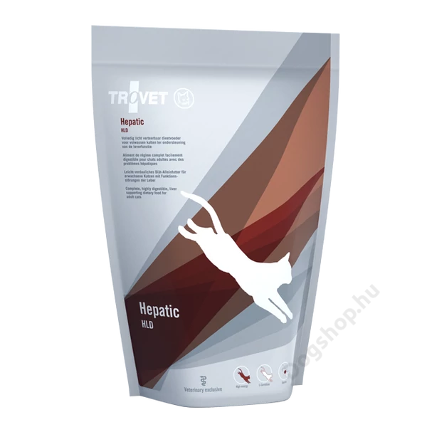 TROVET HEPATIC/HLD Májkímélő száraz táp macskáknak 500 g