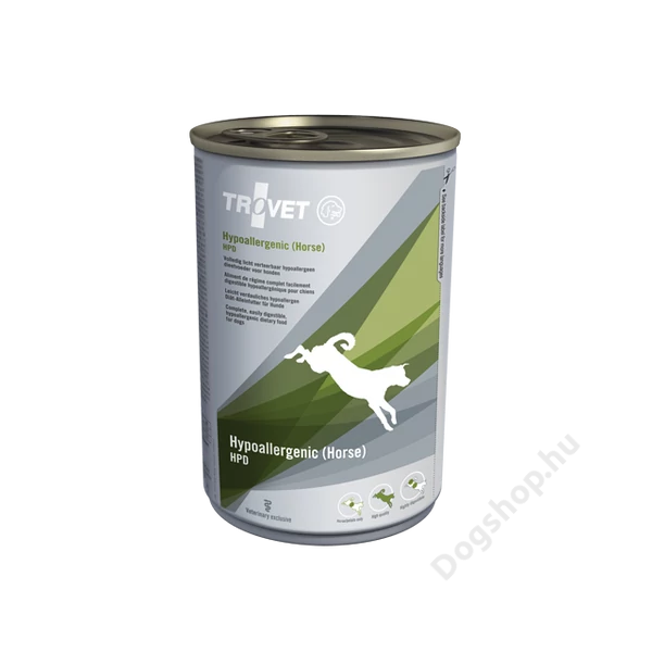 TROVET Hypoallergenic HORSE&POTATO Diet (HPD) kutyáknak 400 g konzerv