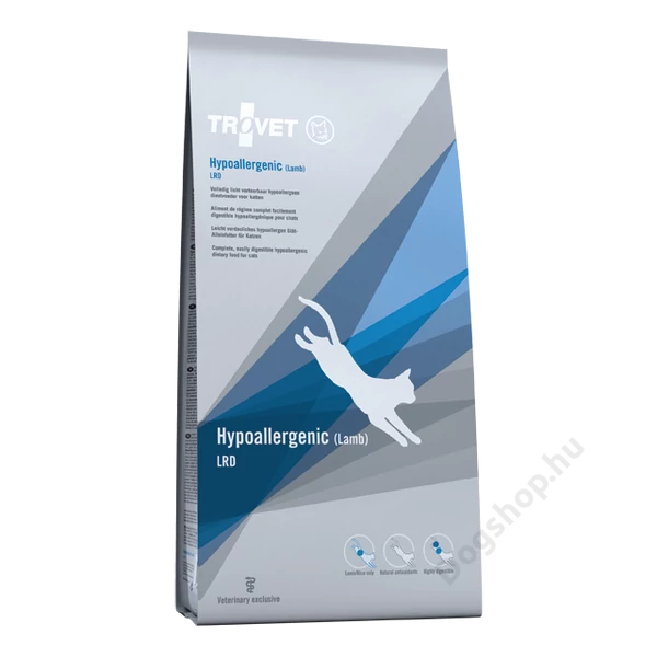 TROVET Hypoallergenic LAMB&RICE Diet /LRD Macskáknak  500 g