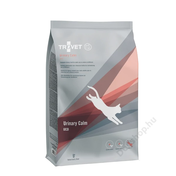 TROVET URINARY &  CALM DIET (UCD) száraztáp macskák részére, 3kg