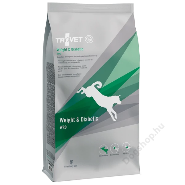 TROVET WEIGHT& DIABETIC Diet./WRD száraztáp kutyáknak, 3 kg